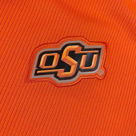 Nike Dri-Fit OSU Oklahoma State Cowboys Polo Shirt Men’s XL Orange Black Logo - Picture 9 of 9